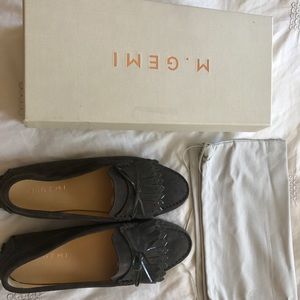 M Gemi Gray Loafers Sz 8US / 38 euro NIB